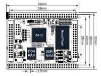 Tiny6410 Dimension